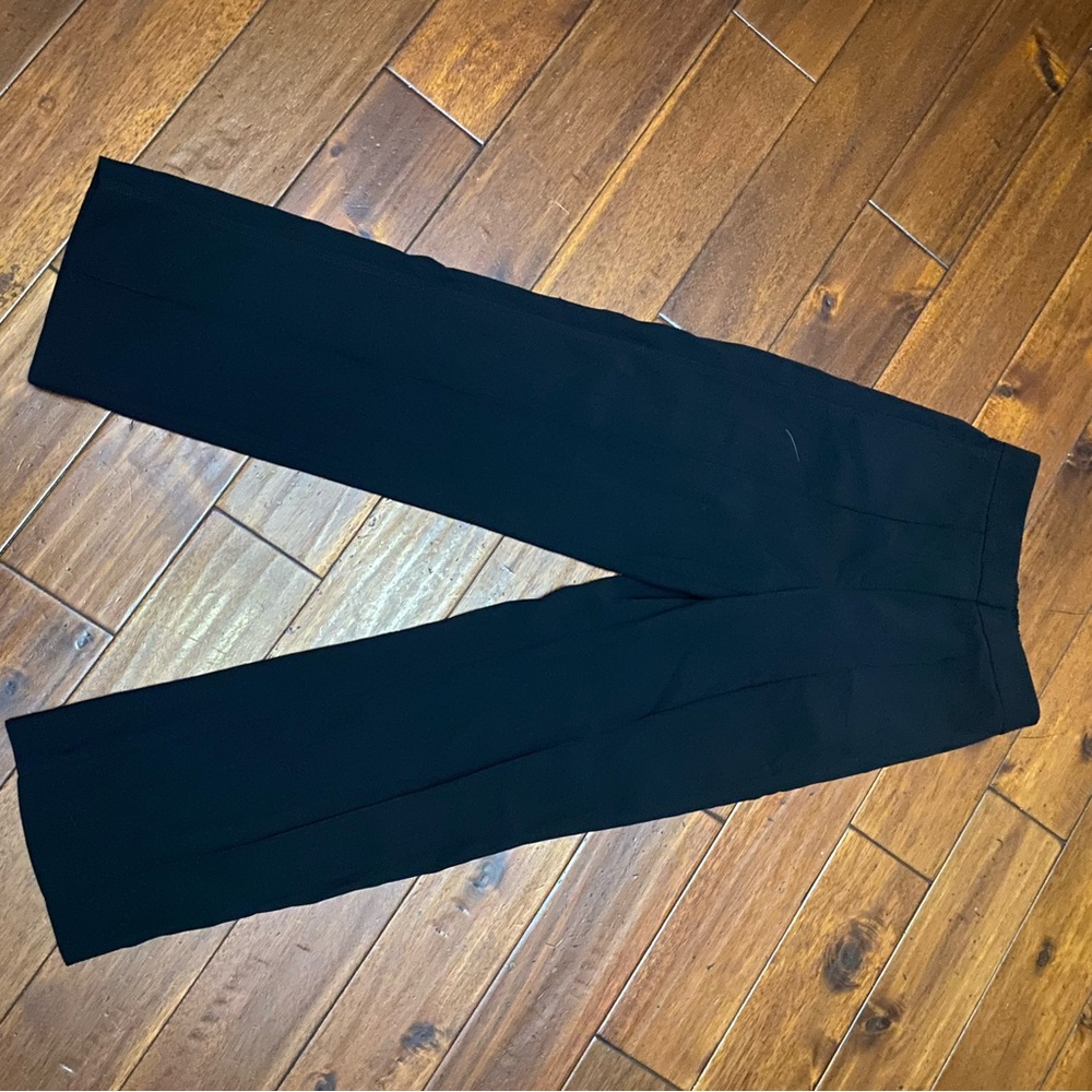 REISS Black Wide-Leg Dress Pants
